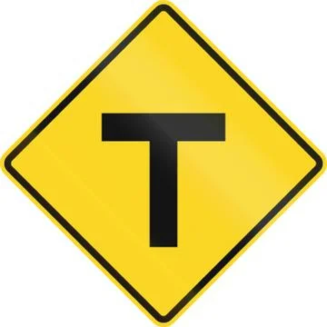 Intersection Ahead In Canada Stock Illustration