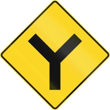 Intersection Ahead In Canada Stock Illustration