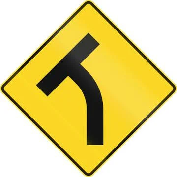 Intersection Ahead In Canada イラスト素材