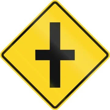 Intersection Ahead In Canada イラスト素材