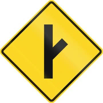 Intersection Ahead In Canada Stockillustratie