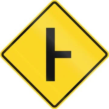 Intersection Ahead In Canada Stock Illustration