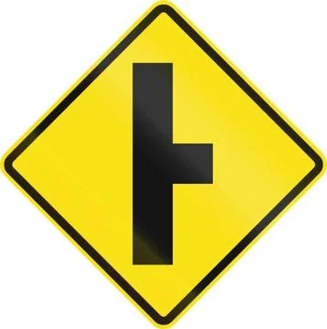 Intersection Ahead In Chile Stock-Illustration