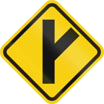 Intersection Ahead In Colombia 스톡 일러스트