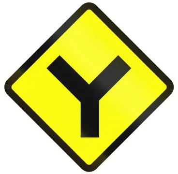 Intersection Ahead In Indonesia Stock Illustration