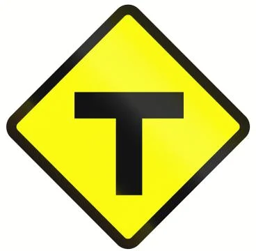 Intersection Ahead In Indonesia Stock Illustration