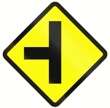 Intersection Ahead In Indonesia Stock Illustration