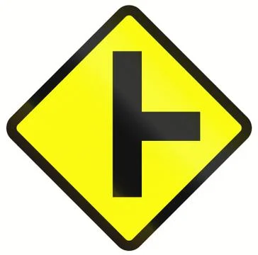Intersection Ahead In Indonesia Stock Illustration