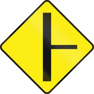 Intersection Ahead In Ireland Illustrazione stock