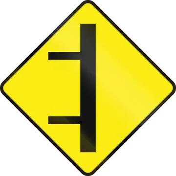 Intersection Ahead In Ireland Ilustração Stock