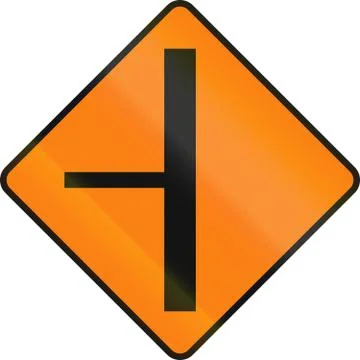 Intersection Ahead In Ireland Illustrazione stock