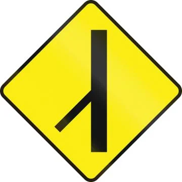 Intersection Ahead In Ireland Ilustração Stock