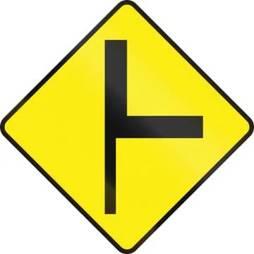 Intersection Ahead In Ireland Stock Illustration