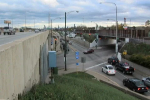Intersection and Freeway Video stock 720914