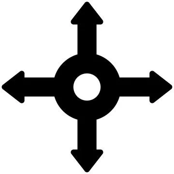 Intersection arrows icon, location map and navigation vector イラスト素材