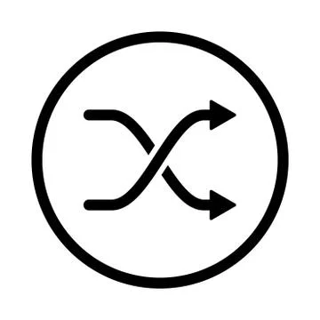 Intersection Arrows icon - vector iconic design Stock Illustration