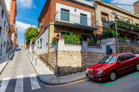Intersection Barcelona Spain Stock Photos