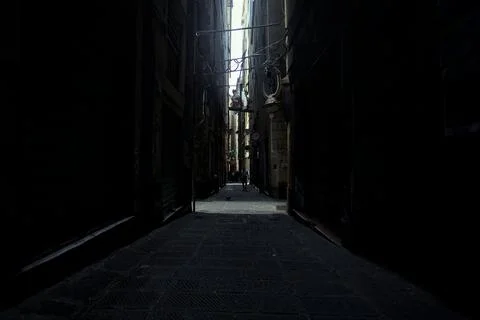 Intersection between alleys 스톡 사진