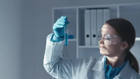 Intersection biotechnology and environmental sciences, where scientist works on Stock Footage 263488926