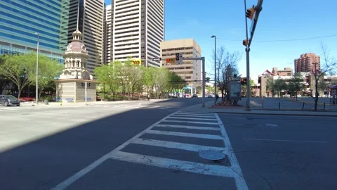 Intersection in Calgary Downtown. Stock-Footage 156630829