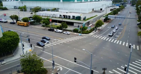 Intersection of cars Stock Footage 114022905