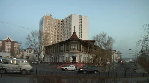 Intersection, cars, road Stock Footage 10840707