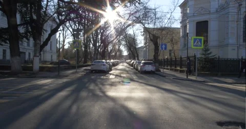 Intersection Crimea Day Traffic Winter 4K 库存影片 138838801