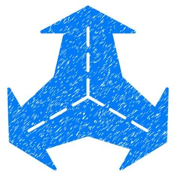 Intersection Directions Grainy Texture Icon Stock Illustration
