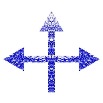 Intersection Directions Grunge Textured Icon Ilustração Stock
