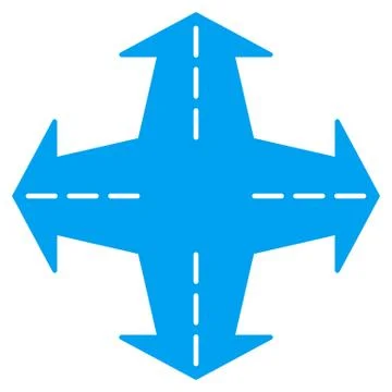 Intersection Directions Icon イラスト素材