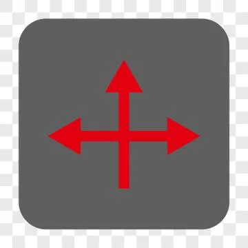 Intersection Directions Interface Toolbar Button Stock Illustration