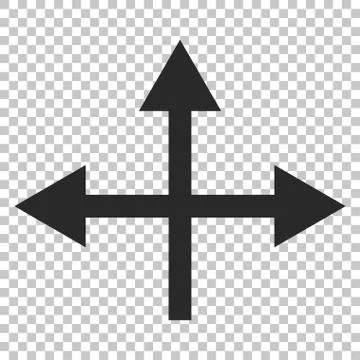 Intersection Directions Vector Icon 스톡 일러스트
