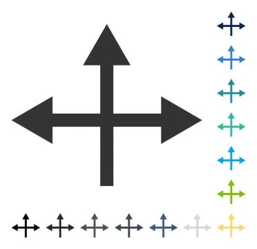 Intersection Directions Vector Icon Stockillustratie