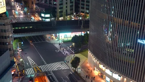 Intersection in Ginza, Tokyo Vidéo 83668618
