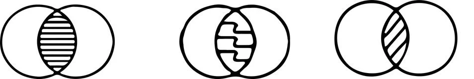 Intersection icon on white background Stock Illustration