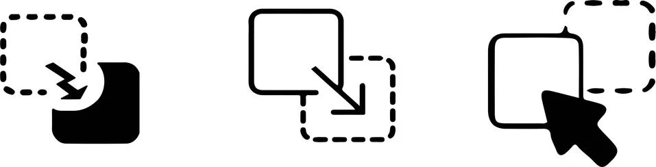 Intersection icon on white background Illustrazione stock