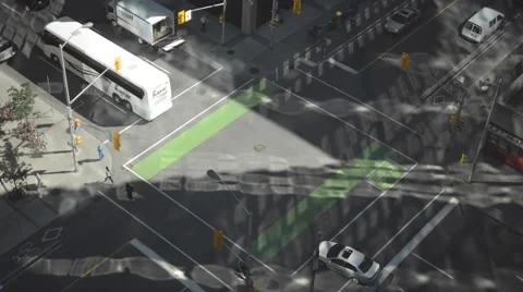 Intersection Kent and Laurier Stock Footage 47215587