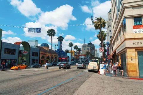 Intersection in Los Angeles Stock Photos
