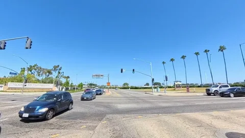 Intersection at Newport Blvd &amp; Fair Dr – Vanguard University &amp; OC Fairgrounds Stock Footage 312884129