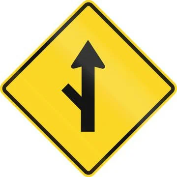 Intersection With Priority In Canada Ilustração Stock