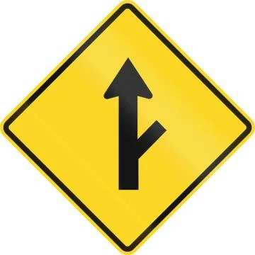 Intersection With Priority In Canada Ilustração Stock
