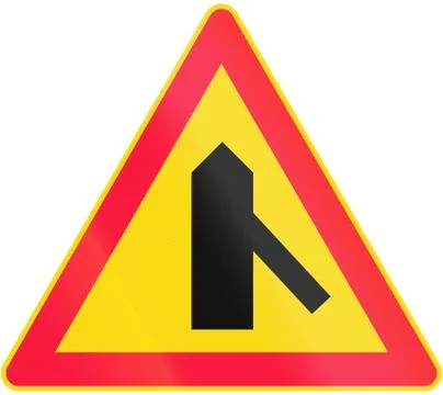 Intersection With Priority in Finland Illustrazione stock