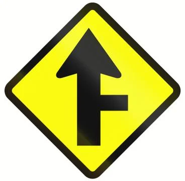 Intersection With Priority In Indonesia Stock-Illustration