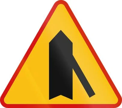 Intersection With Priority in Poland Stock Illustration
