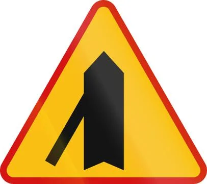 Intersection With Priority in Poland イラスト素材