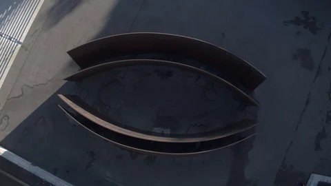 Intersection Richard Serra, Switzerland, designed by architect Richard Serra Stock Footage 109248516