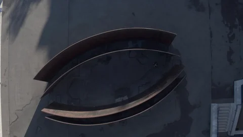 Intersection Richard Serra, Switzerland, designed by architect Richard Serra Stock Footage 109248537