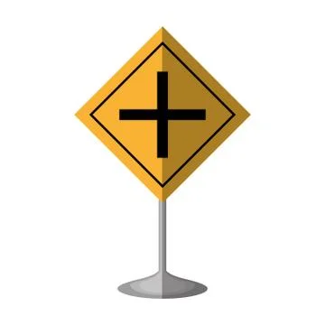 Intersection road traffic signal Illustrazione stock