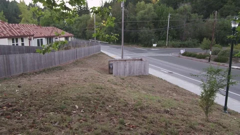 Intersection in Small Town Stock Footage 82447001