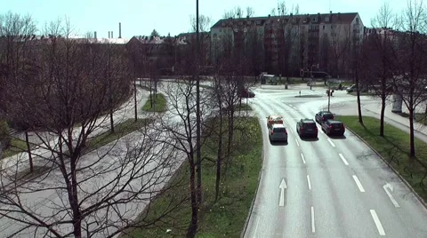 Intersection, time lapse #1 스톡 동영상 2525245